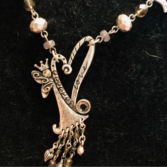 Chico’s silvertone Angel necklace NWOT - Picture 3 of 8